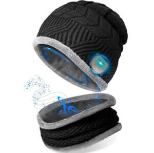 Gifts for Men Bluetooth Beanie Hat - Secret Santa Gifts Xmas Stocking Fillers for Men Women Teenagers Boys Girls Adults Christmas Eve Box Fillers