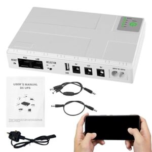 Routers Powerr Supply - 10400 mAh uninterruptible poweer supply | Ups WiFi 5/9/12v Router Adapter | Backup Battery Uninterruptible Router Battery | Modem minii Powerr Supply Speaker Output Battery