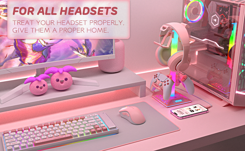 RGB Headphone Stand