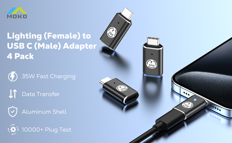 lighting to usb c adapter for iphone 15 Pro max 