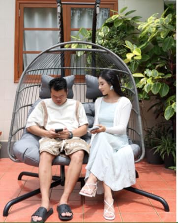 double egg chair