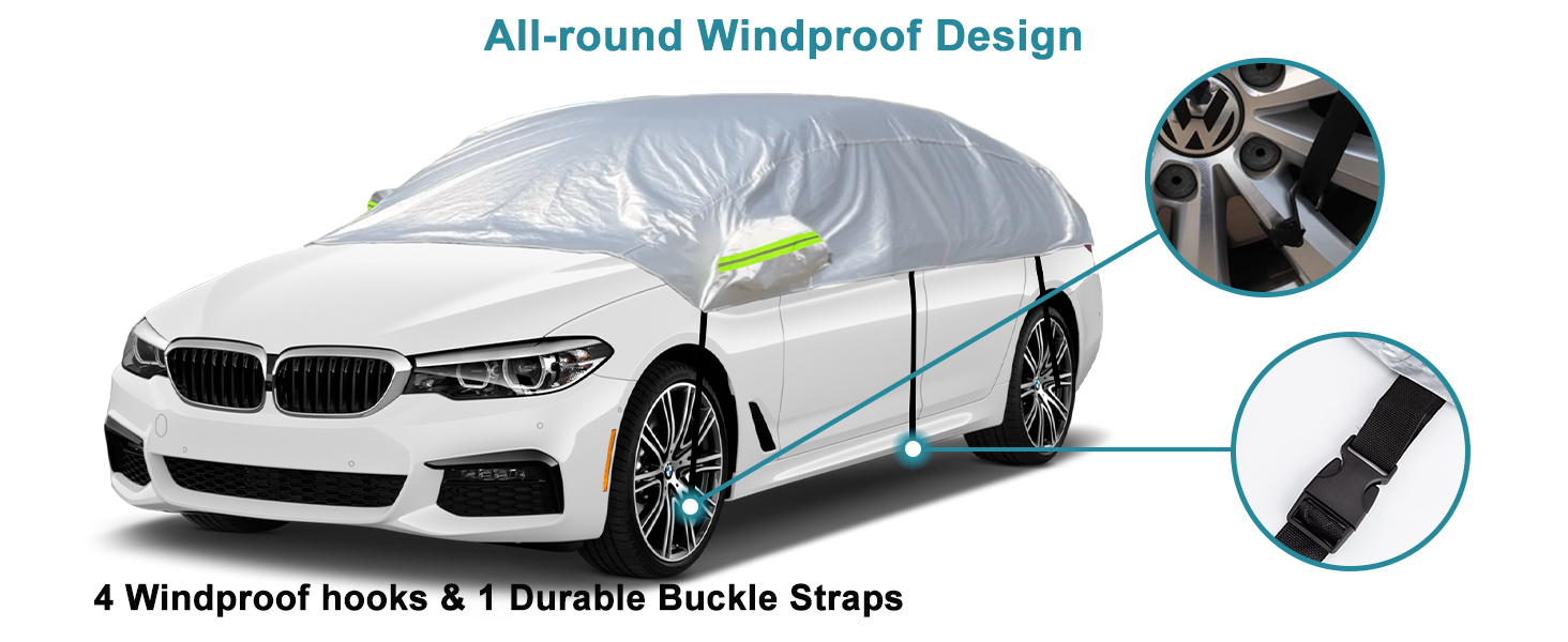 half car cover for sedans