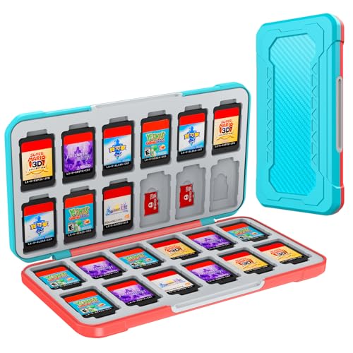HEIYING Switch Game Case for Nintendo Switch/Switch Lite/Switch OLED Game Card & Micro SD Memory Card