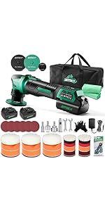 BATOCA S4 Cordless Car Polisher Buffer Machine Rotary & Dual Action Car Detailing Polishing Kit w...