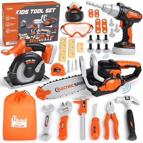 Vanplay Kids Tool Set Kids Toys Kids Tool Kit with Electric Drill