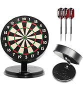 Ruthless Hot Shot Dart Board | Endurance Round Wire Sisal Dartboard Including 2 sets of Steel Tip...