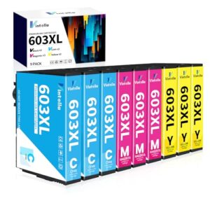 Vintella 603XL Ink Cartridges Multipack Replacement for Epson 603XL Ink Cartridges Multipack for Expression Home XP-3100 XP-4100 XP-2100 XP-2105 XP-3105 Workforce WF-2810 WF-2830 WF-2835 WF-285