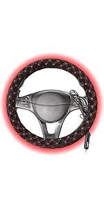 Big Ant Steering Wheel Cover,Auto Steering Wheel Protector Covers Winter-Universal Fit Vehicles Red