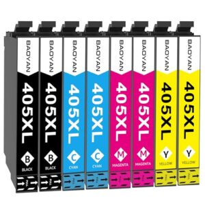 BAOYAN 405XL Multipack Compatible for Epson 405XL Ink Cartridge 405 for WorkForce Pro WF-4820 WF-3820 WF-7310 WF-7830 WF-7840 WF-4830 WF4820 WF3820 WF7310 WF7830 WF7840 WF4830 (8 Pack)