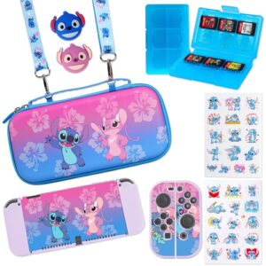 PERFECTSIGHT Switch OLED Storage Accessories Kit with 10 in 1 Nintendo Switch OLED Bundle Accessories