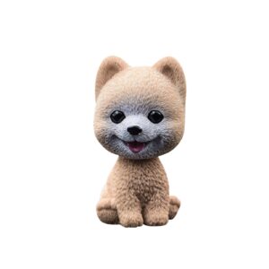 2 9.5×6CM Car Resin Bobblehead - Resin Shaking Head Dog