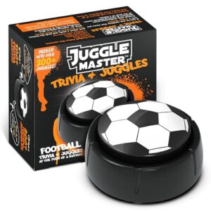 Juggle Master Electronic Sound Button with 500+ Trivia Questions & 200+ Juggling Challenges - Football Gifts for Boys Football Games for Boys and Girls - Football Trivia Game Interactive Football Game