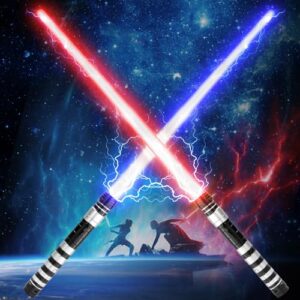 Yumuwind Star Wars Lightsaber - 2 Pack Light Up Saber with Sound
