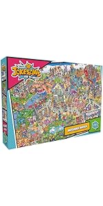 Jokesaws: Midsummer Mayhem 1000 Piece Jigsaw Puzzle | Funny Jigsaw Puzzle | Sustainable Jigsaw Pu...