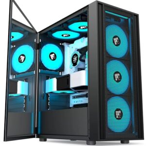 FOIFKIN PC Case - Pre-Installed 4 PWM ARGB Fan