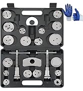 DASBET 24pcs Heavy Duty Disc Brake Caliper Tool Set and Wind Back Kit for Brake Pad Replacement