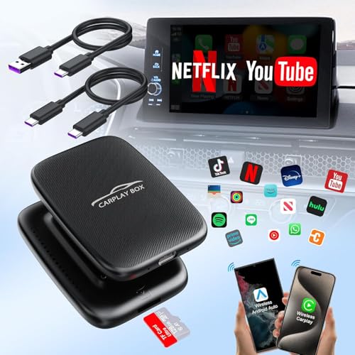 2 in 1 Wireless CarPlay Adapter & Android Auto Wireless Adapter