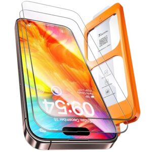 TOCOL 2 Pack for iPhone 16 Pro Screen Protector 6.3-Inch [Instant Installation]