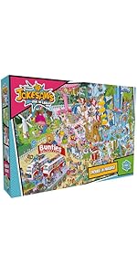 Jokesaws: Trouble in Paradise 1000 Piece Jigsaw Puzzle | Comedy Jigsaw Puzzle | Sustainable Jigsa...