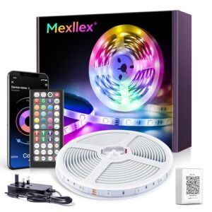 Mexllex LED Strip Lights with Remote 20m