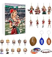 Fiorky Taylor Christmas Advent Calendar 2024, 24 Days Christmas Advent Countdown Calendar Rugby T...