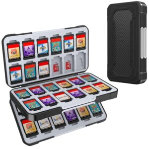 HEIYING Switch Game Case for Nintendo Switch/Switch Lite/Switch OLED Game Card & Micro SD Memory Card