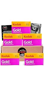 35mm Film Bundle with Kodak Gold 200 35mm 36 EXP Camera Film x5 and Clikoze Camera Film Photograp...
