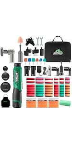 BATOCA S6 Cordless Car Polisher Buffer Dual Action & Rotary Mini 12V Polishing Machine 1inch/2inc...