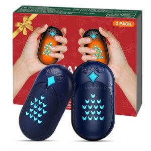 Sanfant Hand Warmers Rechargeable 2 Pack Reusable Electric Portable USB Hand Warmer 3 Heat Mode for Hunting Golf Camping Women Mens Gifts