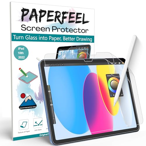 PAPERFEEL [2 Pack] Screen Protector for iPad 10th Generation (2022 Model