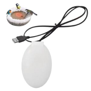 Bird Bath Heater - Material | Thermostatic Controlled Birdbath Deicer | 15W Safe Submergible Water Heater for Winter | Ideal Chicken Water Heater | Perfect for Maintaining Bird Bath Te