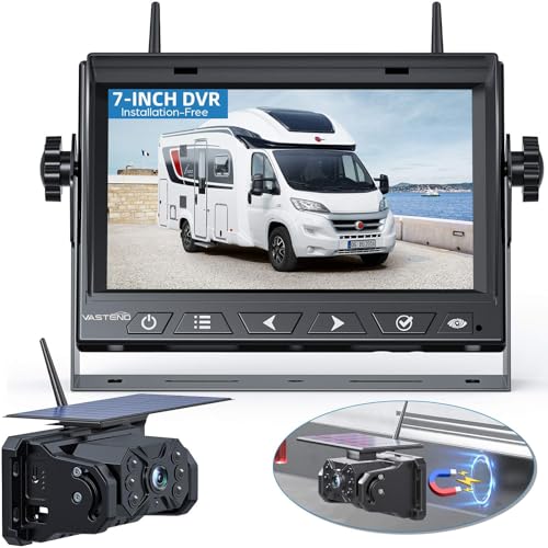 VASTEND Solar Reversing Camera Wireless