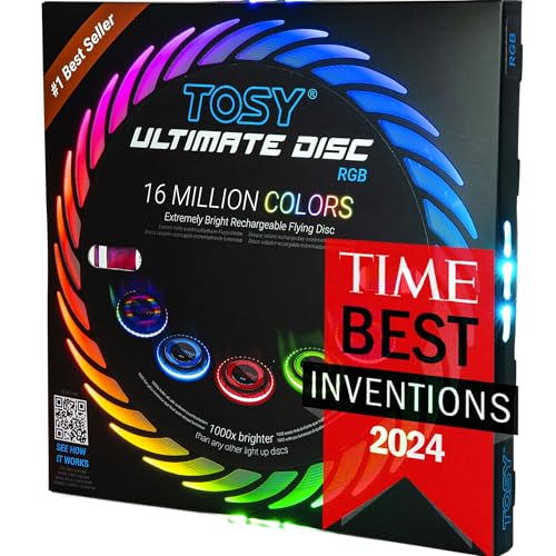 TOSY Flying Disc - 16 Million Color RGB or 36 LEDs
