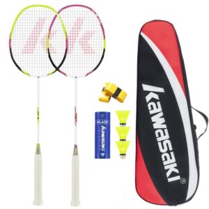 Badminton Racket A1 TAAN Graphite Badminton Sets of 2 Professional Lightweight & High Performance for Sports