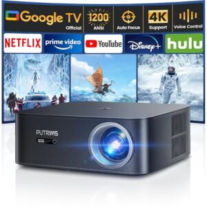 【1200 ANSI/Google TV】Projector 4K Support