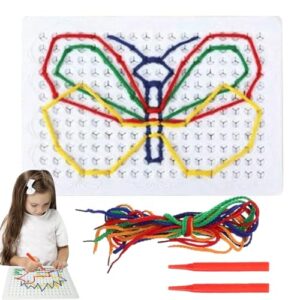SVCEQZE Colorful Threading Sensory Board