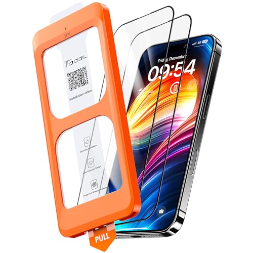 TOCOL 2 Pack for iPhone 16 Screen Protector 6.1-Inch [Instant Installation]