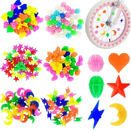MirraSwit 249 Pcs Bike Spoke Beads