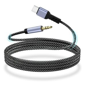 YISH USB C to 3.5mm Audio Aux Jack Cable 1M: Aux to USB C Nylon