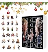Fiorky Trump Christmas Advent Calendar 2024, 24 Days Christmas Countdown Calendar Trump Ornaments...