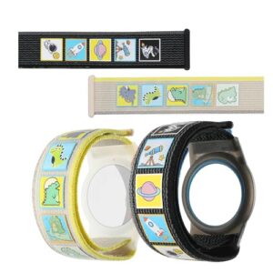 Panjal Airtag Wristband for Kids with Educational Themes - Apple Airtag Bracelet