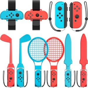 10 in 1 Switch Sports Accessories Bundle Set for Nintendo Switch/ OLED Games