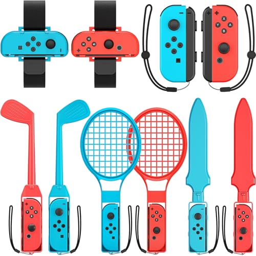 10 in 1 Switch Sports Accessories Bundle Set for Nintendo Switch/ OLED Games