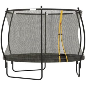 SPORTNOW 8ft/10ft Trampoline with Enclosure Net and Spring Cover