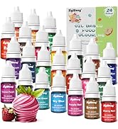 Edible Glitter Paint Set - 3 Colours Liquid Edible Glitter Set for Cakes, Edible Gold Paint Liqui...