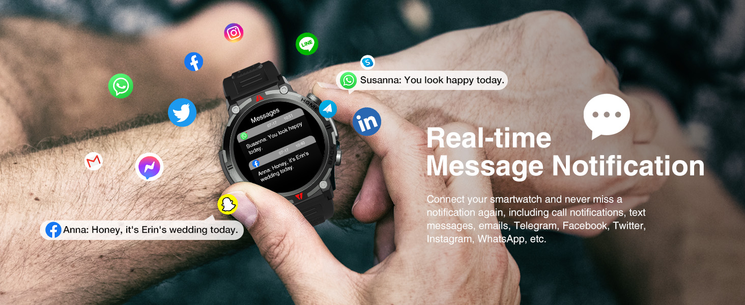 waterproof smart watch for men fitness watch