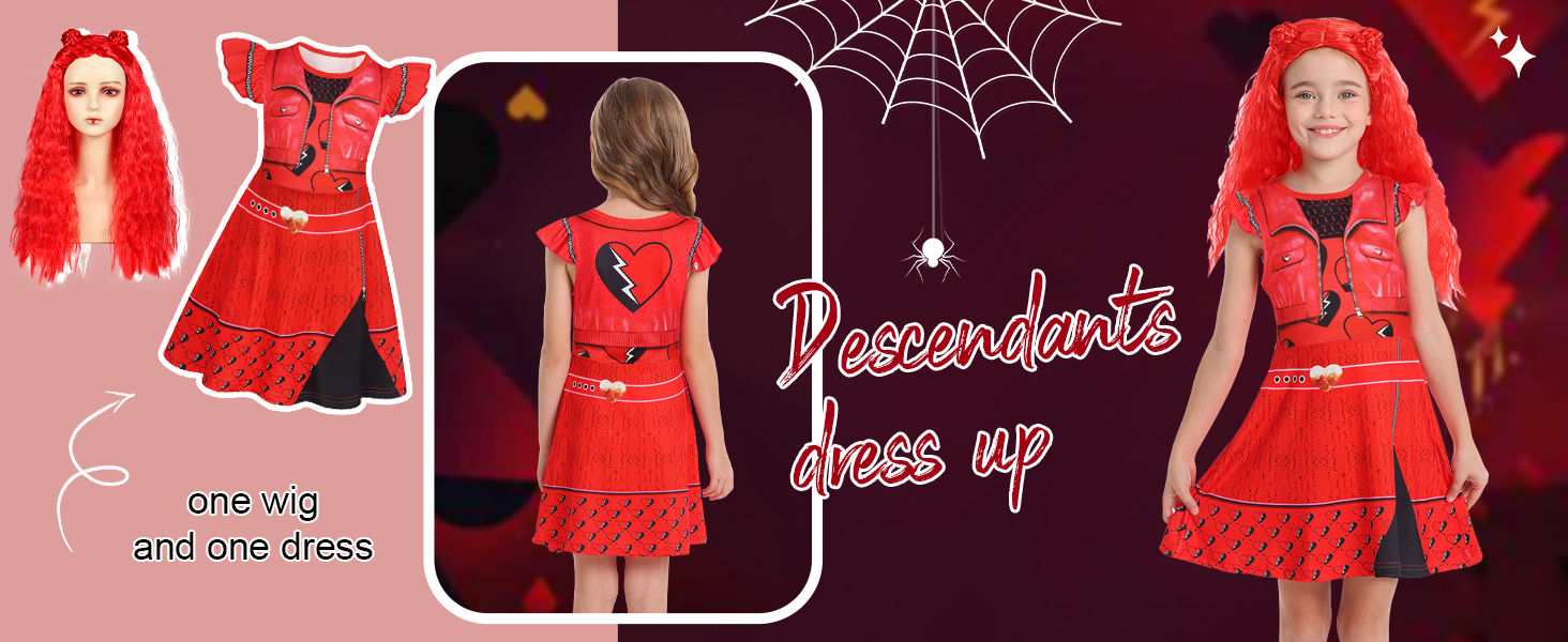 descendants fancy dress girls dressing up clothes