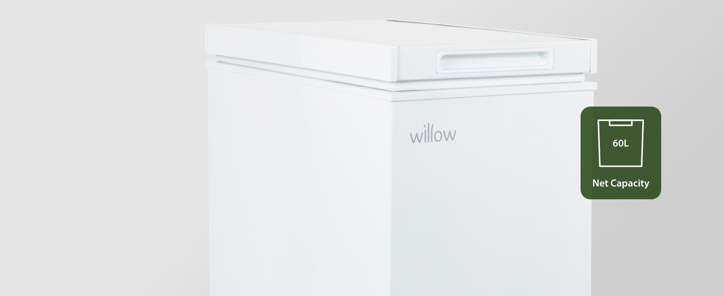 Willow WCF60W Freestanding 51L Chest Freezer