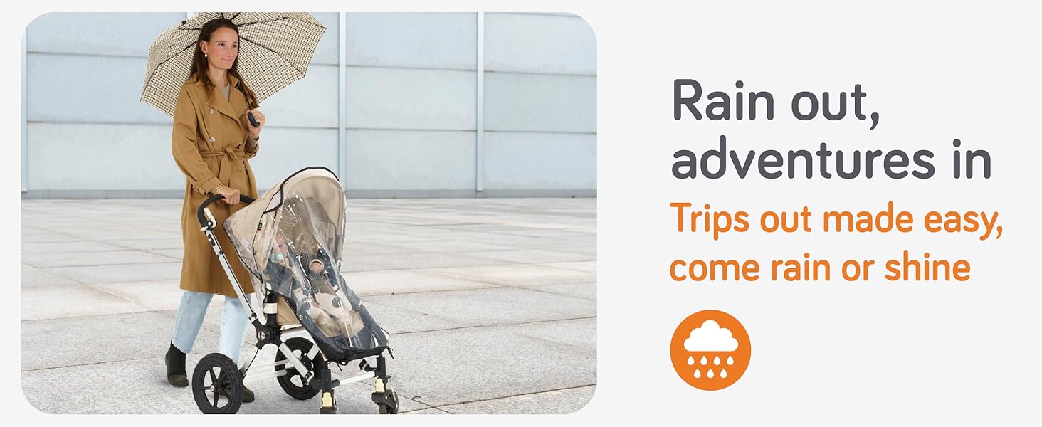 Baby Uma stroller rain cover