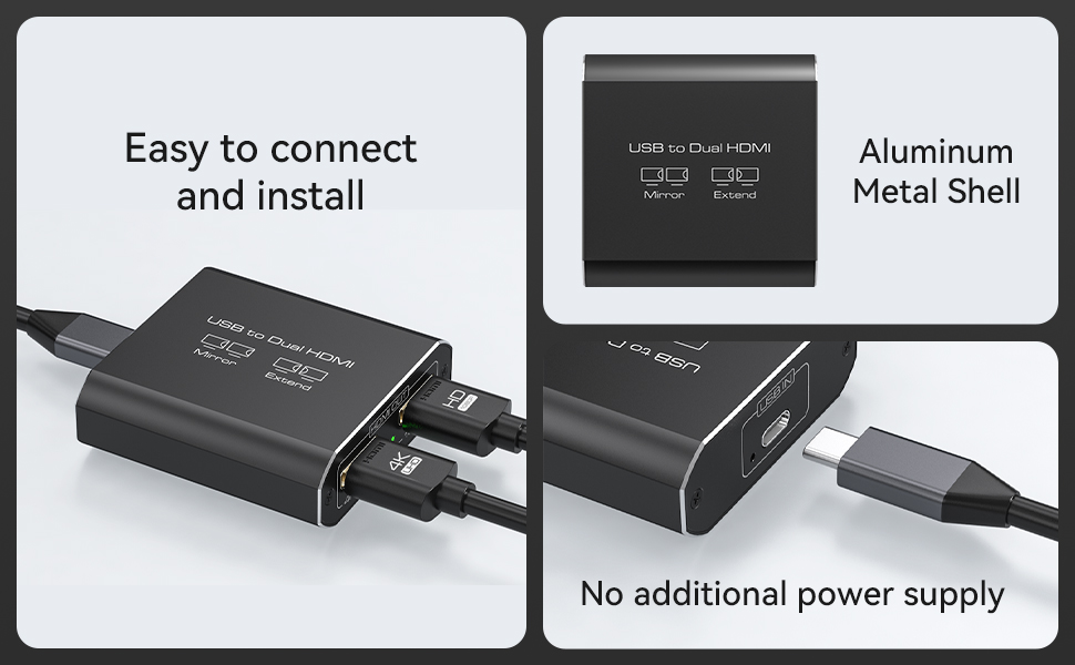 usb c dual hdmi